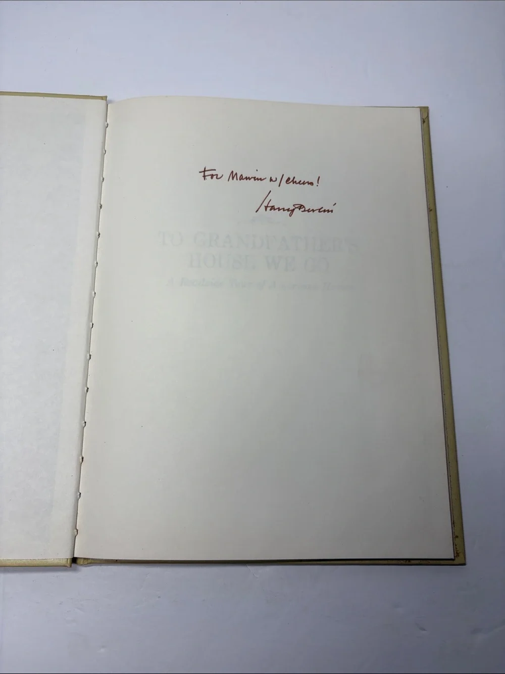 To Grandfather's House We Go by Harry Devlin - Illustrated Hardcover signed book